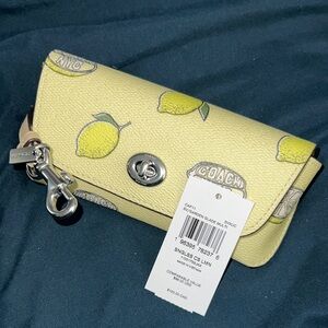 Coach Lemon Print Eyeglass Case